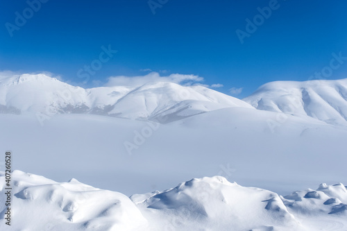 Monti Sibillini - neve e nebbia