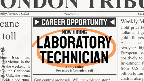 Laboratory technician career