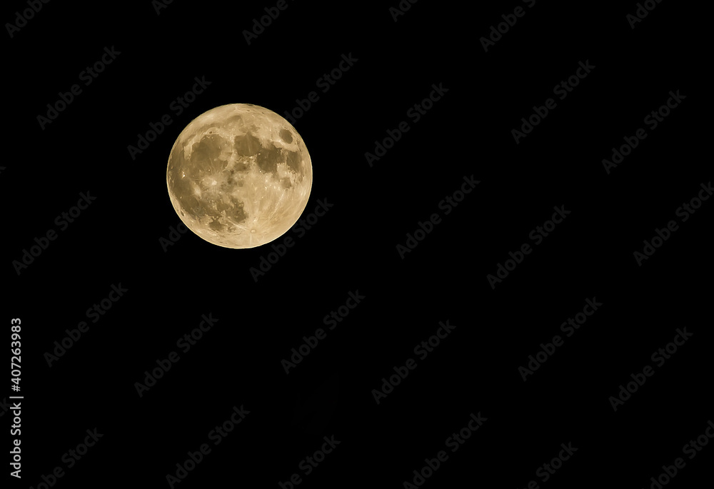 Obraz premium The moon is a wonderful natural satellite of the Earth.