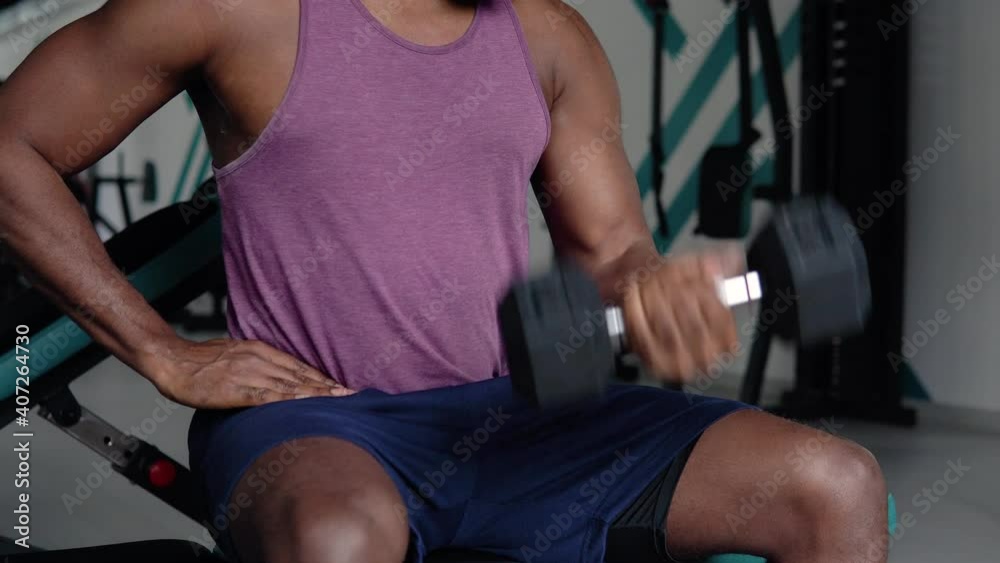 African american man in the gym. Healthy lifestyle concept African american man in the gym. Healthy lifestyle concept