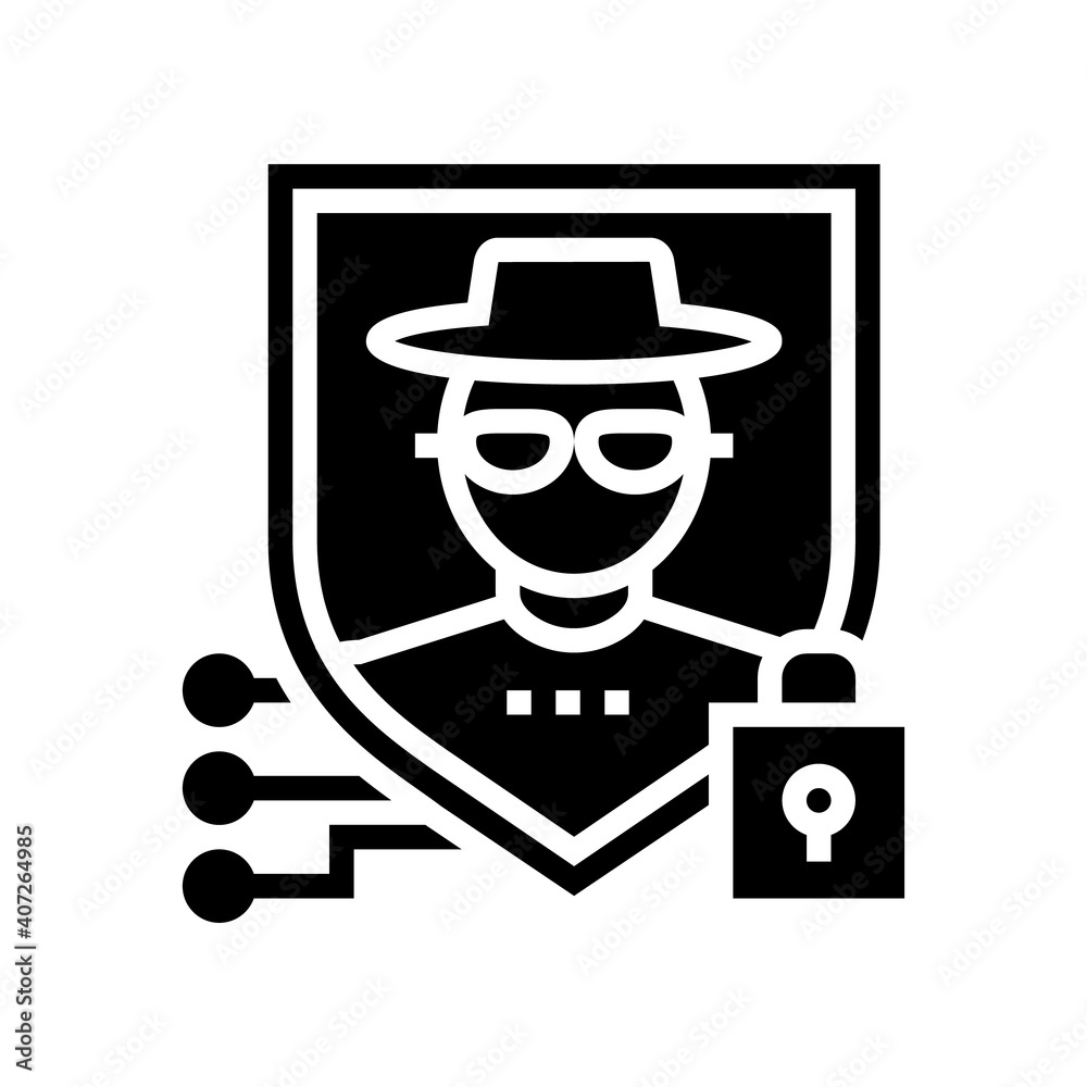 security people value glyph icon vector. security people value sign. isolated contour symbol black illustration
