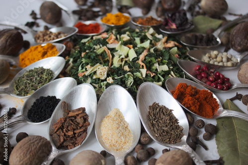 Table of spices photo