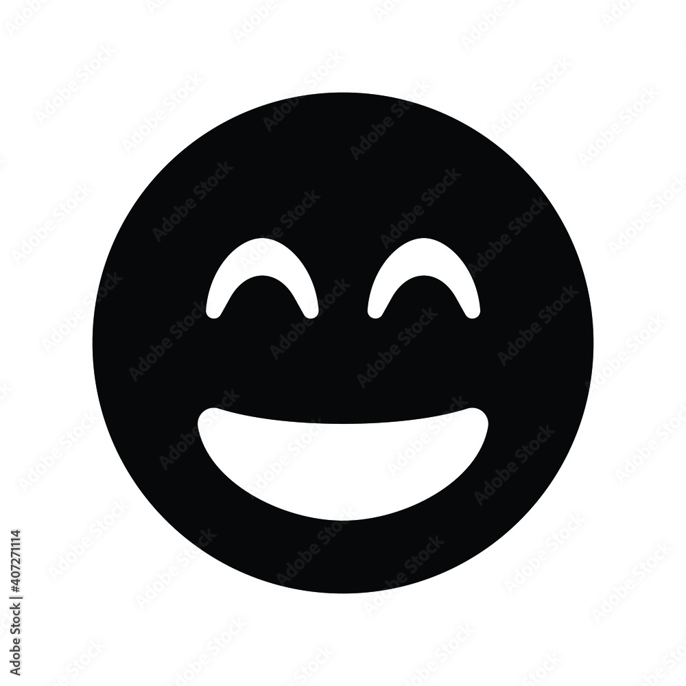 Grin beam Emoji Emoticon Vector Icon
Grin beam Emoji Emoticon Vector Icon