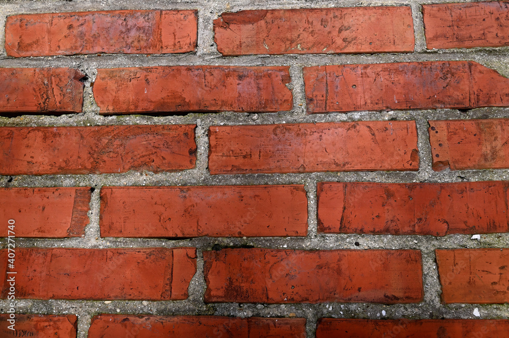 Old red bricks wall. Banner background Old red bricks wall. Banner background