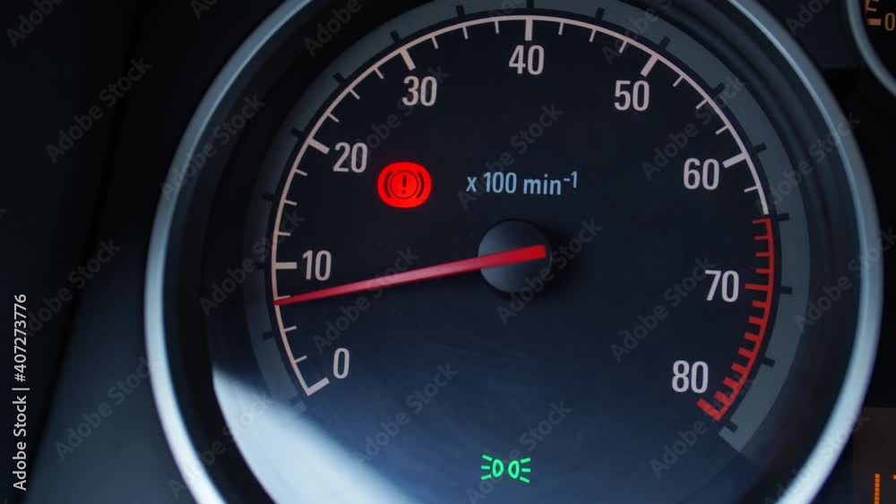 Low beam indicator on the dashboard of the car. Low beam indicator on the dashboard of the car.