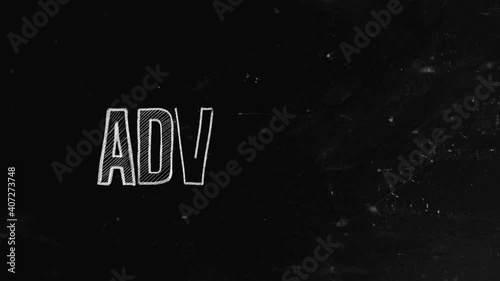 Advocacy concept written on blackboard. Advocacy is an activity by an individual or group that aims to influence decisions within political, economic, and social institutions