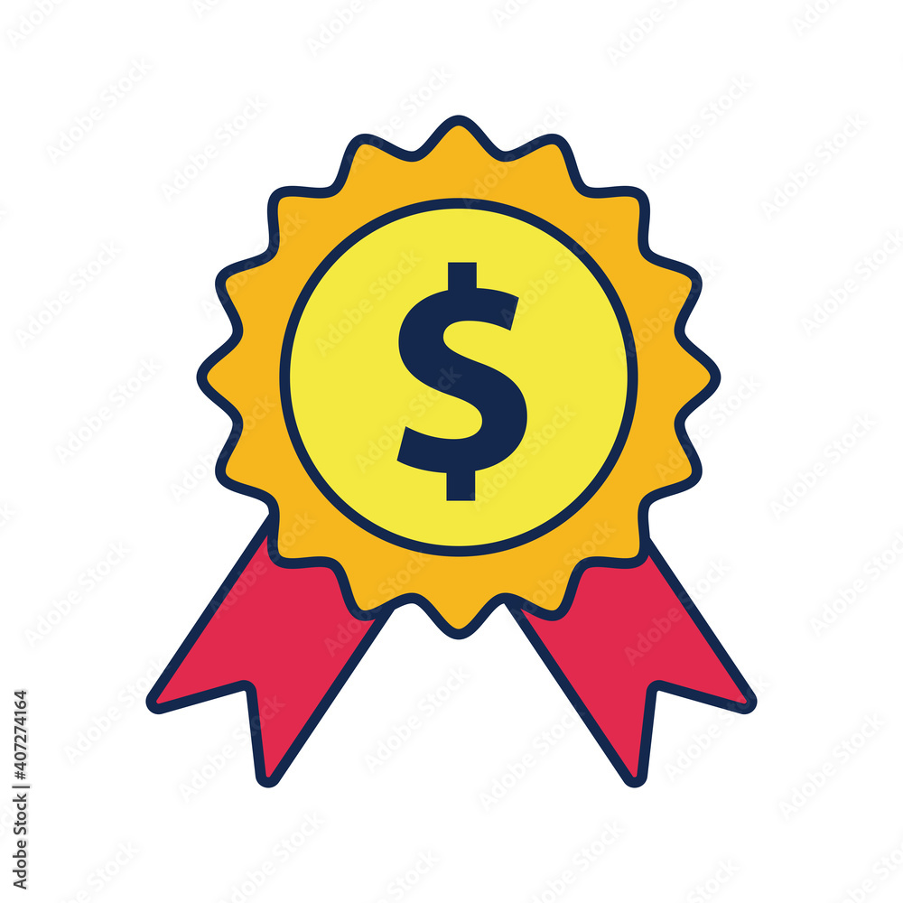 seal stamp with dollar money symbol flat style icon seal stamp with dollar money symbol flat style icon