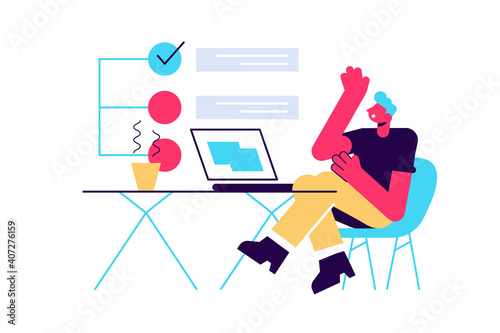 Concept of missing deadline, bad time management.