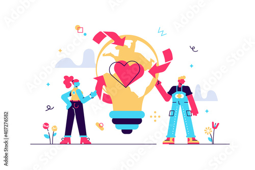 Sustainability in alternative resource electricity supply tiny