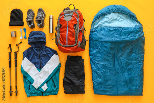 Equipment for hiking on col...