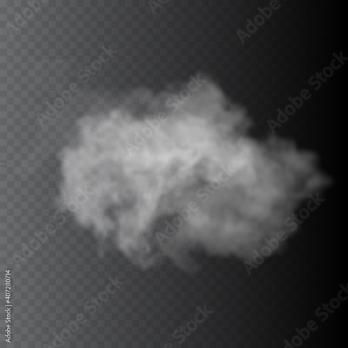 Fog or smoke isolated transparent special effect.