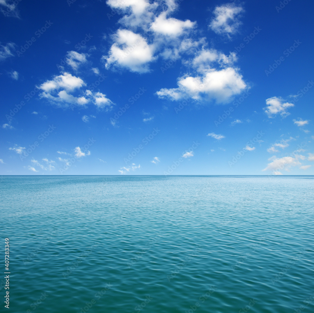 Obraz premium Blue sea water surface