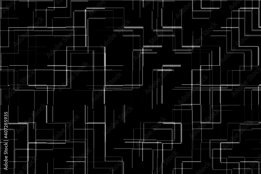 Silver maze abstract background