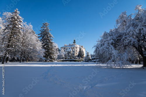 Schloß Ambras in Innsbruck im Winter