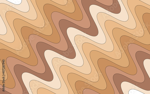 vector illustration abstract pattern background image texture wavy lines of brown shades making up the structure of a tree for use in graphics, web design and decoration