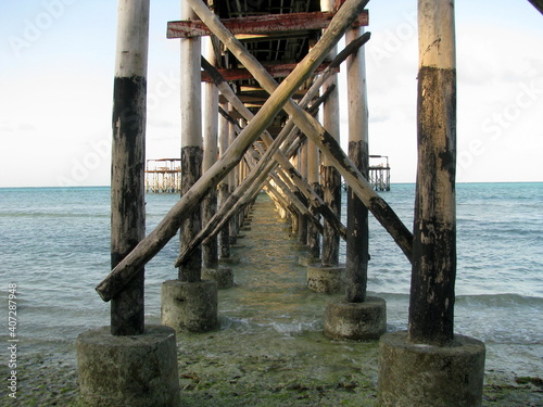 Pier Zanzibar island in Tanzania