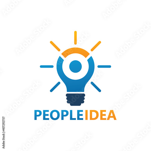 People idea logo template design