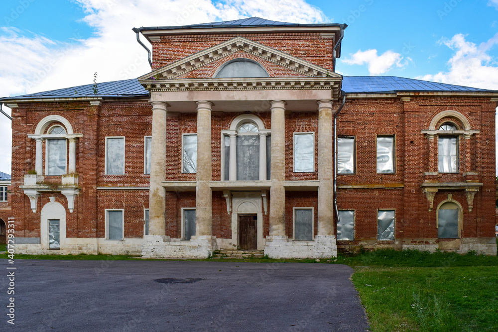 Summer photo of an old abandoned manor house Summer photo of an old abandoned manor house