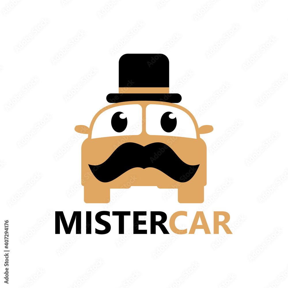 Mister car logo template design