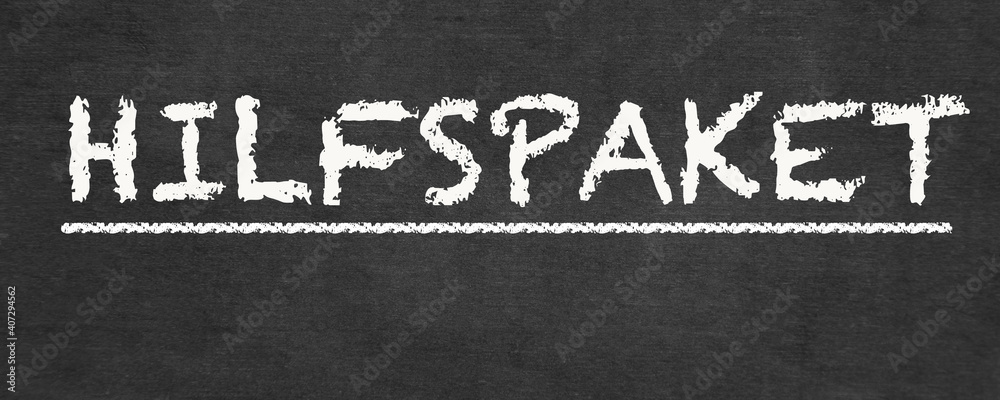 Fototapeta premium Hilfspaket
