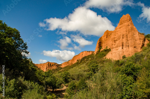 Las Médulas, antigua explotación minera de oro. El Bierzo, León, Castilla y León, España.