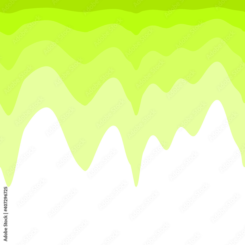 Fototapeta premium Seamless green gradient paint dripping