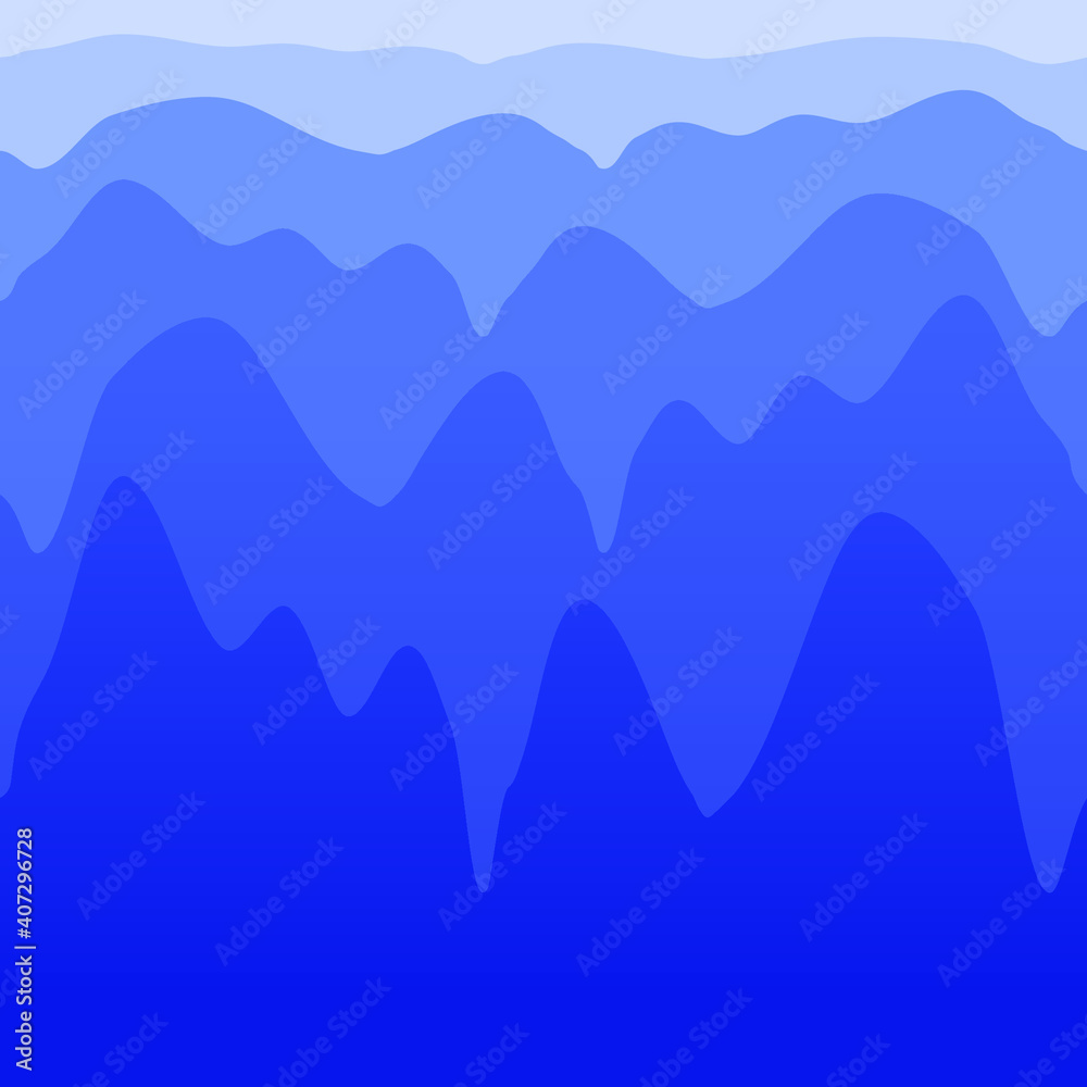 seamless mountain landscape vector illustration
