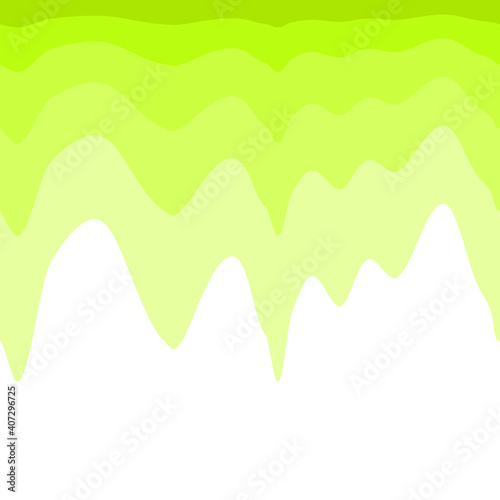 Seamless green gradient paint dripping 