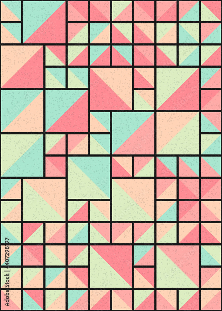 Abstract Geometric Pattern generative computational art illustration