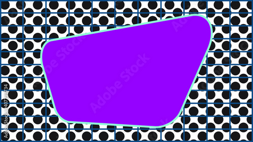 An abstract mid century retro border background image.