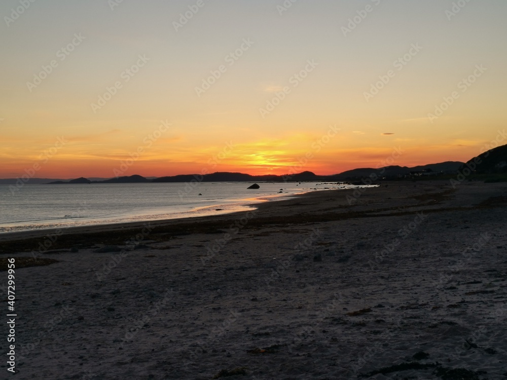 sunset on the beach sunset on the beach