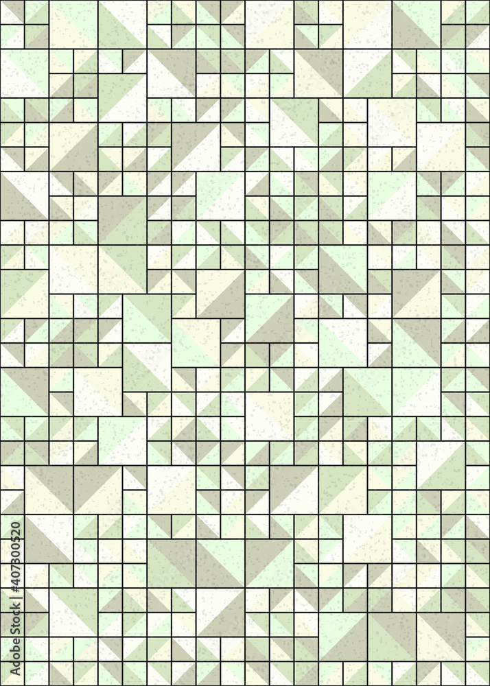 Fototapeta premium Abstract Geometric Pattern generative computational art illustration