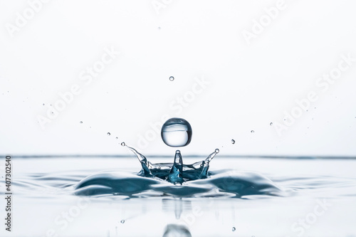 Photography Freeze water liquid drop splash on pure background
