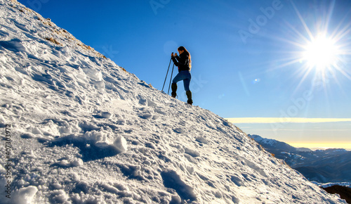 Escursione sulla neve