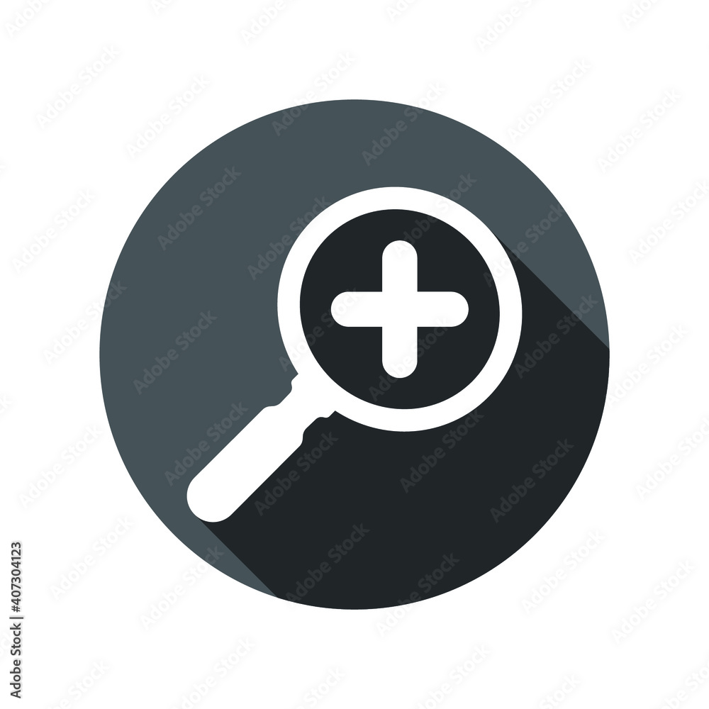 Zoom vector icon, magnify symbol. Plus sign Zoom vector icon, magnify symbol. Plus sign