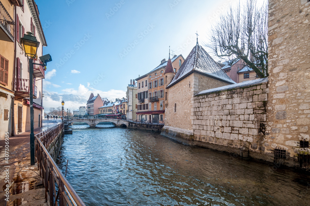 Naklejka premium Vieille-ville d'Annecy