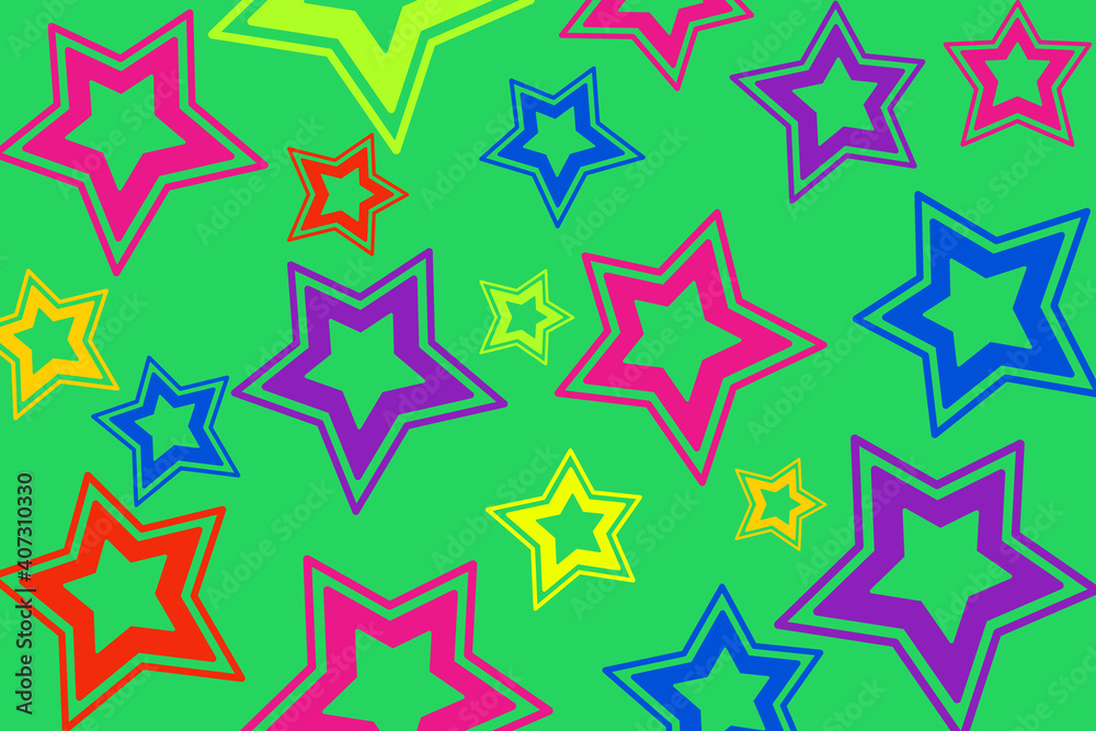 Colourful stars pattern.