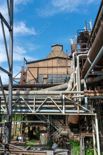 Industrial facilities of the World Heritage Site of the former ironworks for pig iron production Voelklingen Ironworks