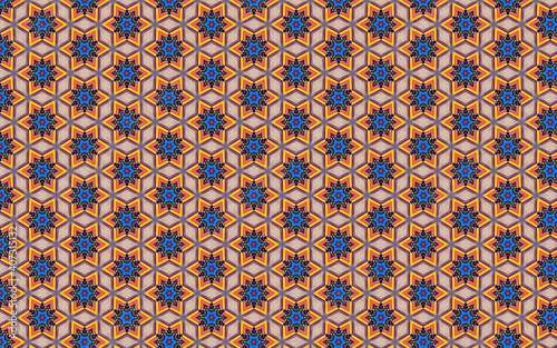 Colorful and geometric background pattern.