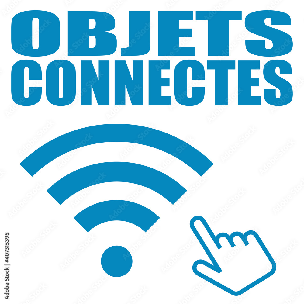 Logo objets connectés.