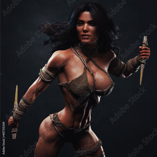 Cuadro en lienzo Cave Girl