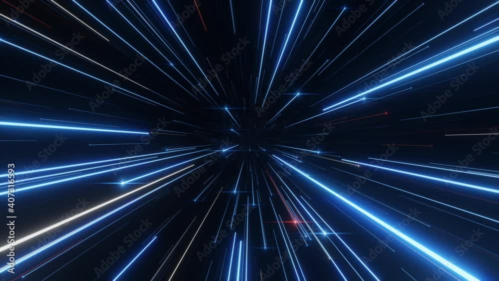 Colorful speed of light seamless loop animation of flying through space and then entering hyperspace. Colorful speed of light seamless loop animation of flying through space and then entering hyperspace.