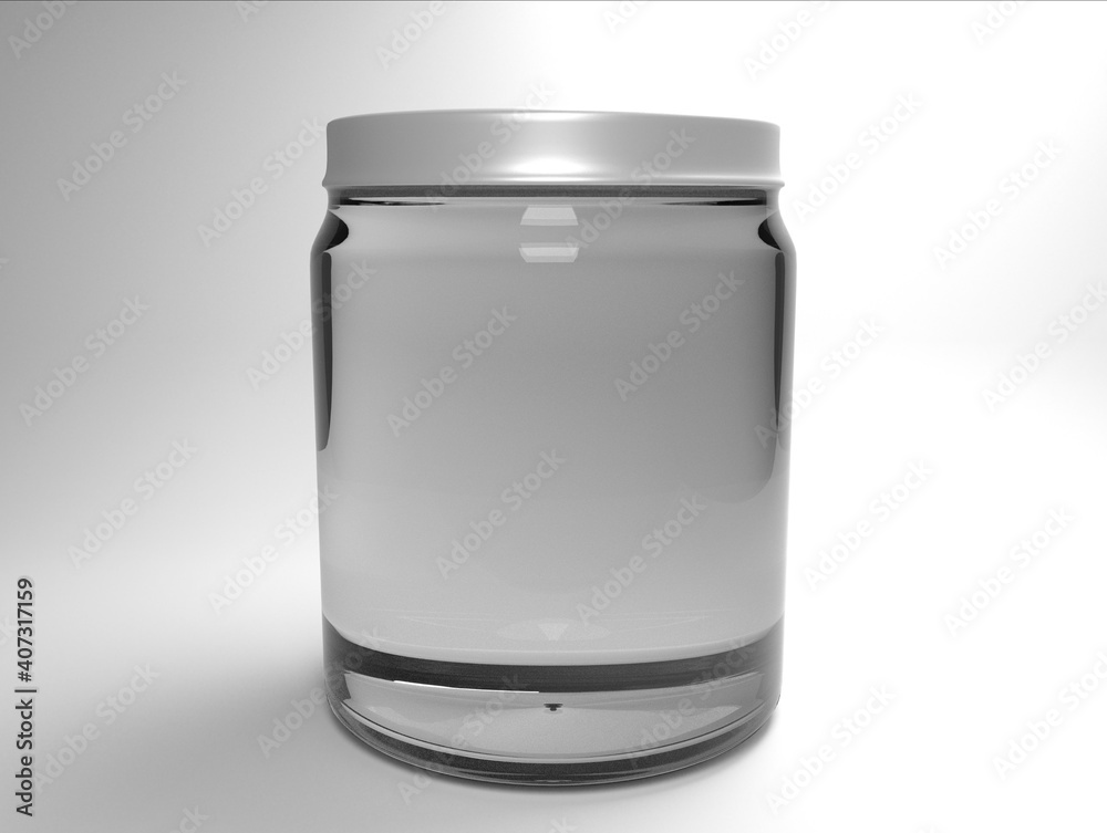 Frasco de vidrio transparente Frasco de vidrio transparente