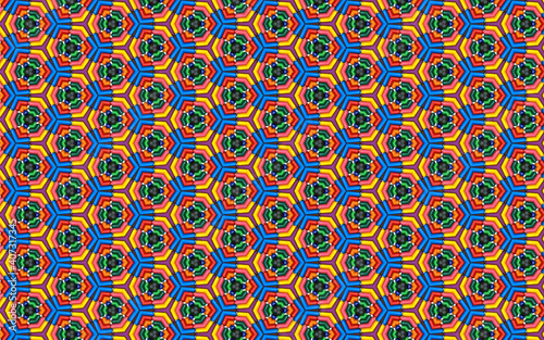 Colorfull and geometric background pattern.