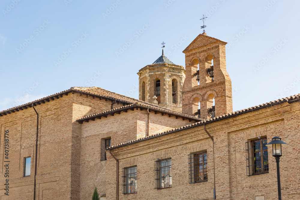 Monastery of the holy cross (Benedictine) in Sahagun town, province of Leon, Castile and Leon, Spain