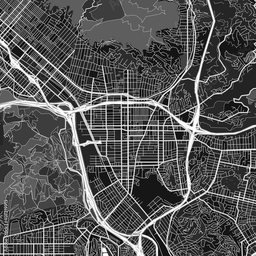 Glendale, UnitedStates dark vector art map