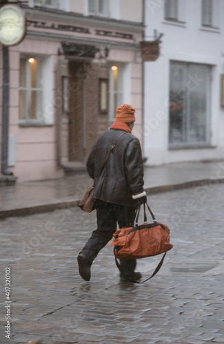 An einem Wintertag in der Altstadt von Tallinn