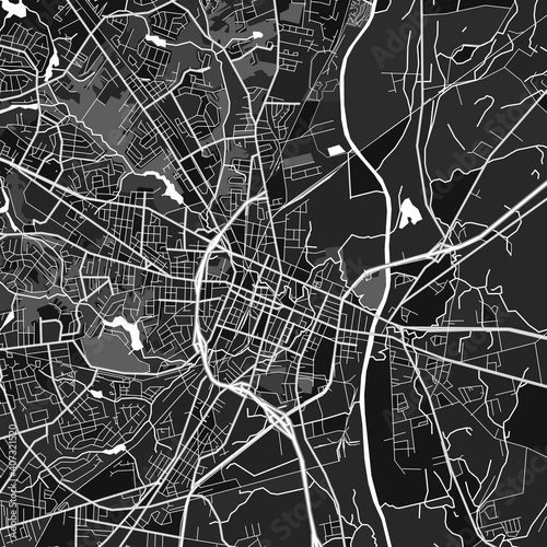 Fayetteville, UnitedStates dark vector art map