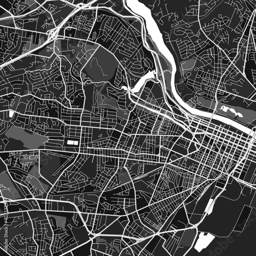 Augusta, UnitedStates dark vector art map photo