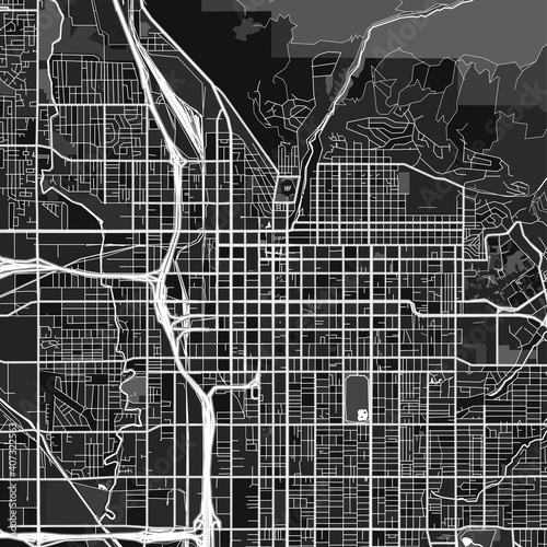 SaltLakeCity, UnitedStates dark vector art map photo